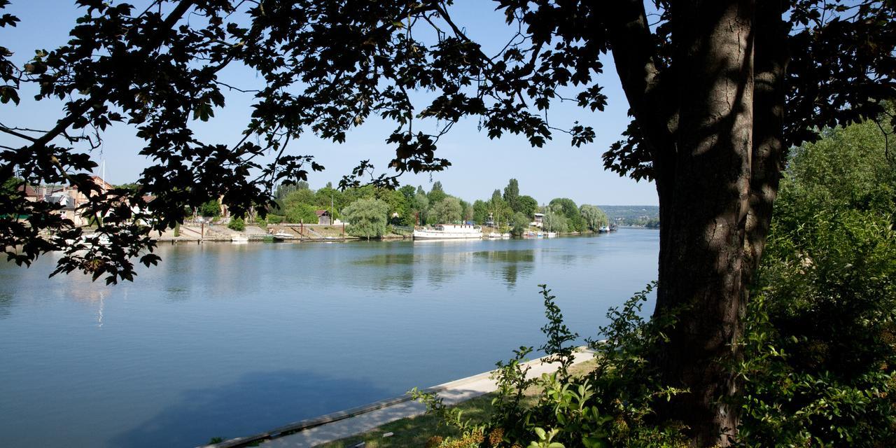 เลอ ฌาร์แด็ง เด ตวล Hotel Triel-sur-Seine ภายนอก รูปภาพ